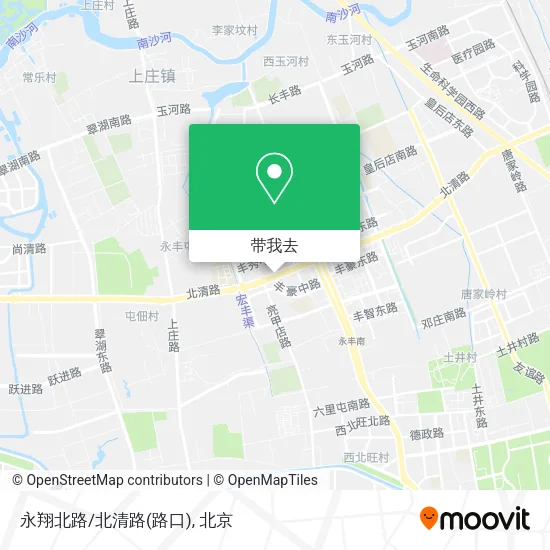 永翔北路/北清路(路口)地图