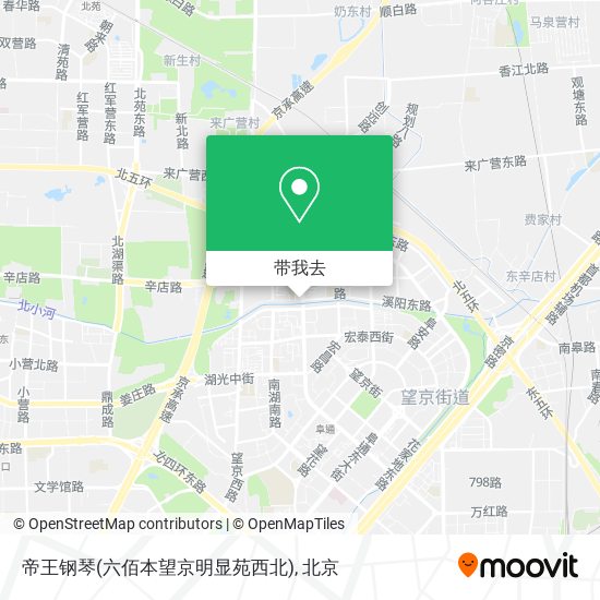 帝王钢琴(六佰本望京明显苑西北)地图