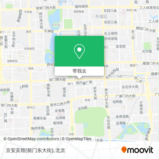 京安宾馆(前门东大街)地图