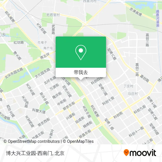 博大兴工业园-西南门地图