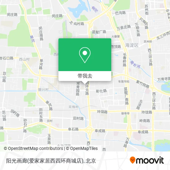 阳光画廊(爱家家居西四环商城店)地图