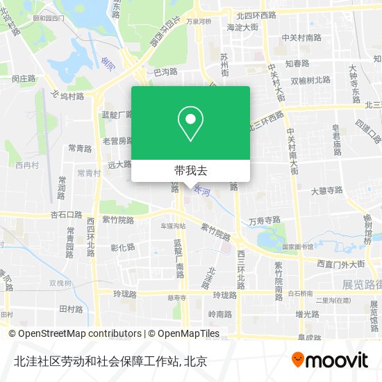 北洼社区劳动和社会保障工作站地图