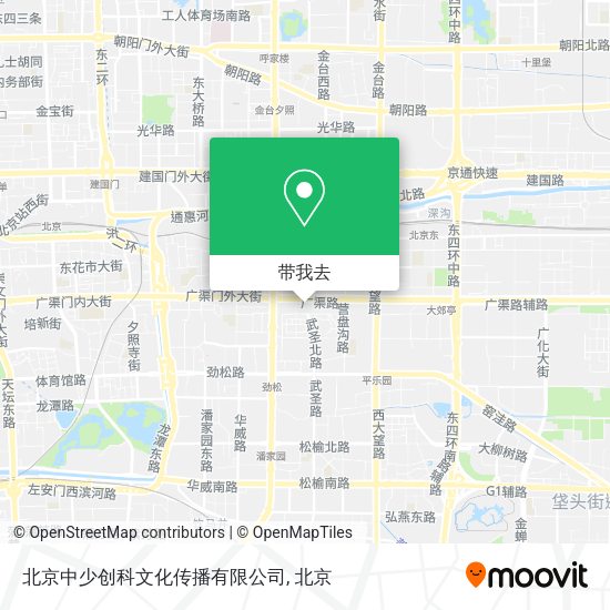 北京中少创科文化传播有限公司地图