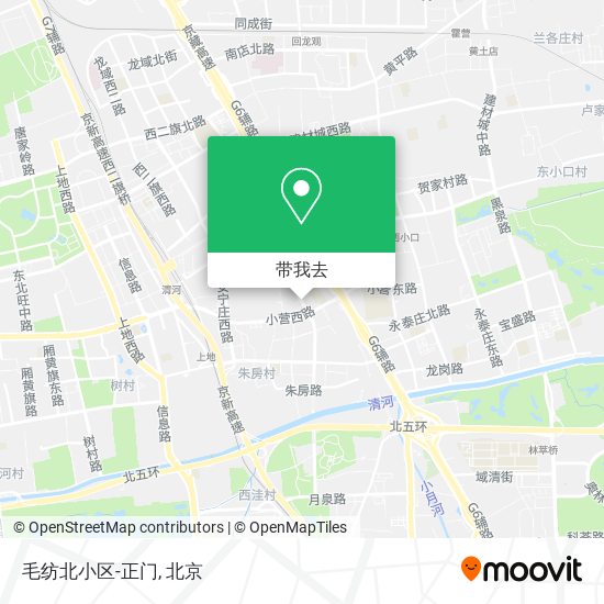 毛纺北小区-正门地图