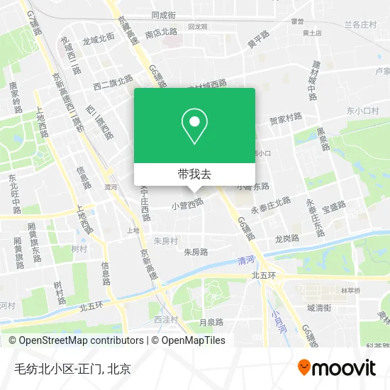 毛纺北小区-正门地图