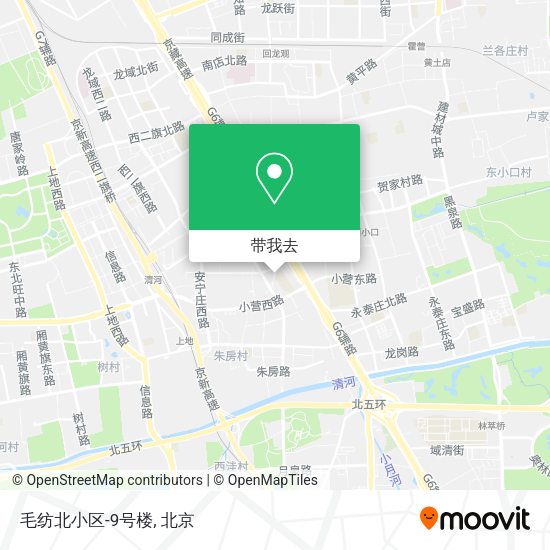 毛纺北小区-9号楼地图