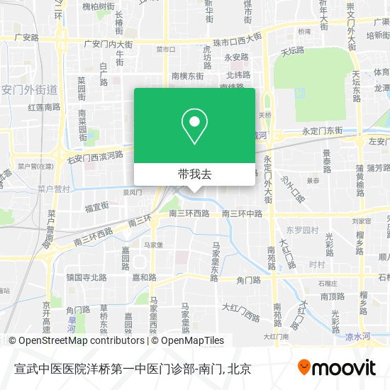 宣武中医医院洋桥第一中医门诊部-南门地图