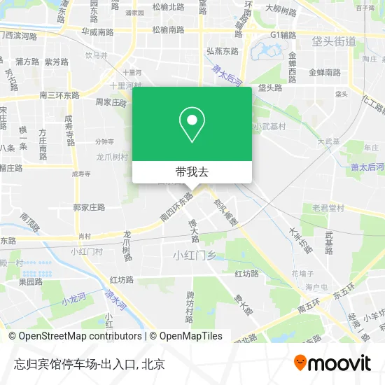 忘归宾馆停车场-出入口地图