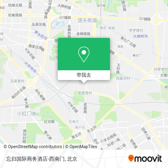 忘归国际商务酒店-西南门地图