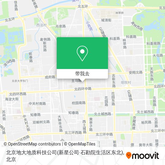 北京地大地质科技公司(新星公司·石勘院生活区东北)地图