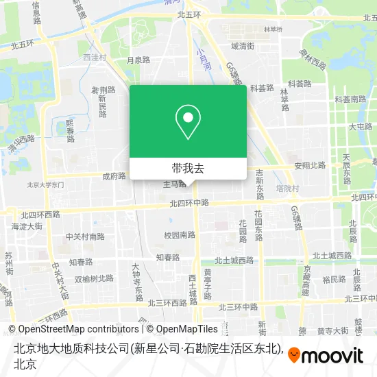 北京地大地质科技公司(新星公司·石勘院生活区东北)地图