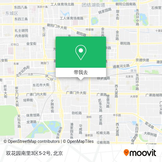 双花园南里3区5-2号地图