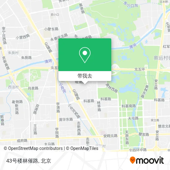 43号楼林催路地图