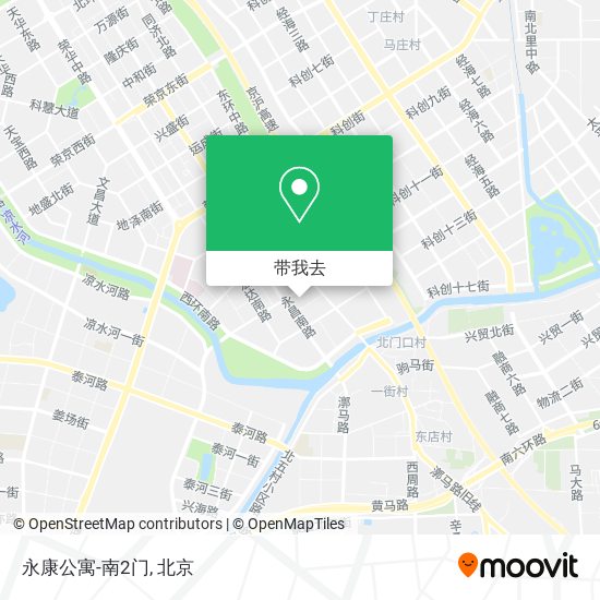 永康公寓-南2门地图
