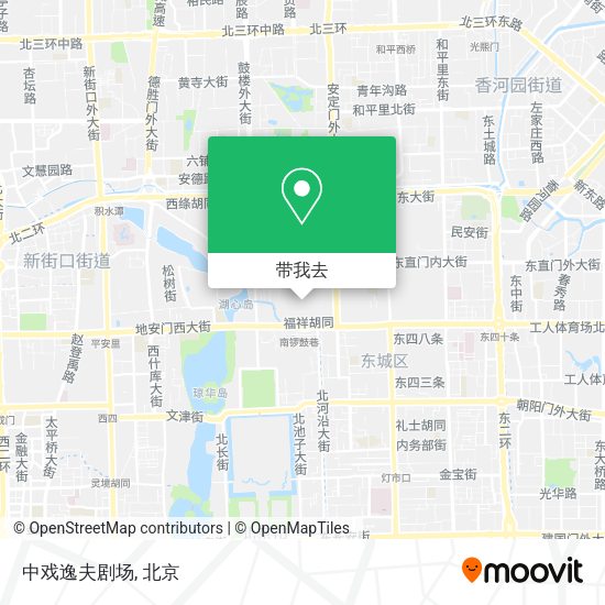 中戏逸夫剧场地图