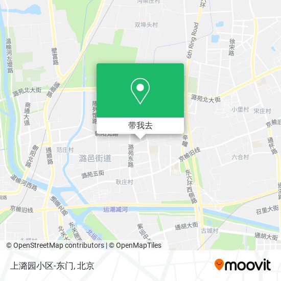 上潞园小区-东门地图