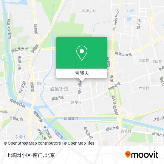 上潞园小区-南门地图