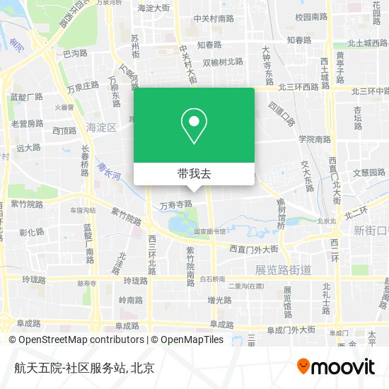 航天五院-社区服务站地图