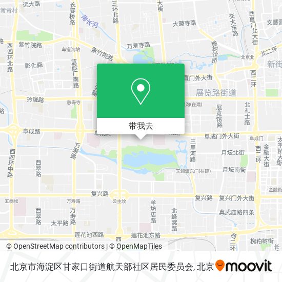 北京市海淀区甘家口街道航天部社区居民委员会地图