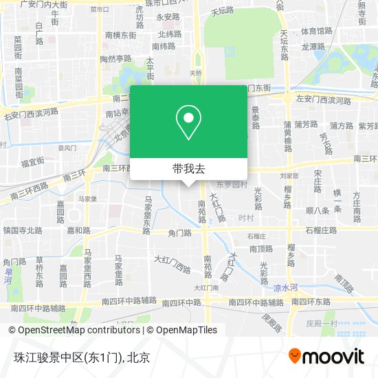珠江骏景中区(东1门)地图