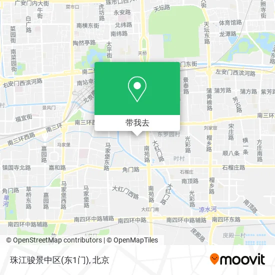 珠江骏景中区(东1门)地图
