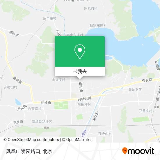 凤凰山陵园路口地图