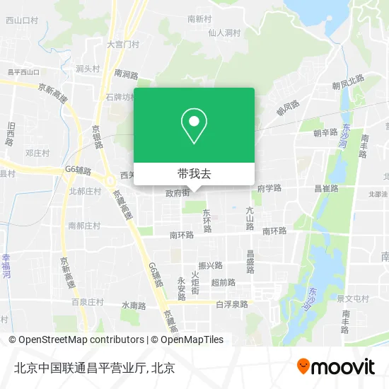 北京中国联通昌平营业厅地图