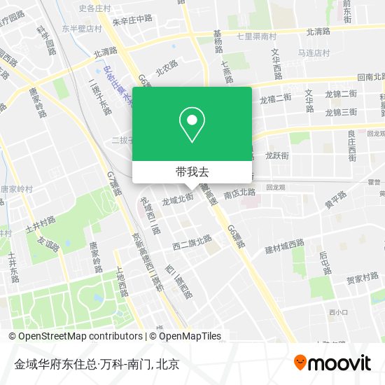 金域华府东住总·万科-南门地图