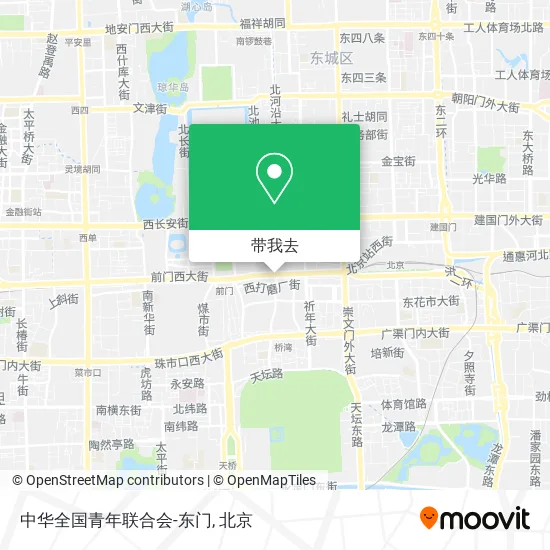 中华全国青年联合会-东门地图