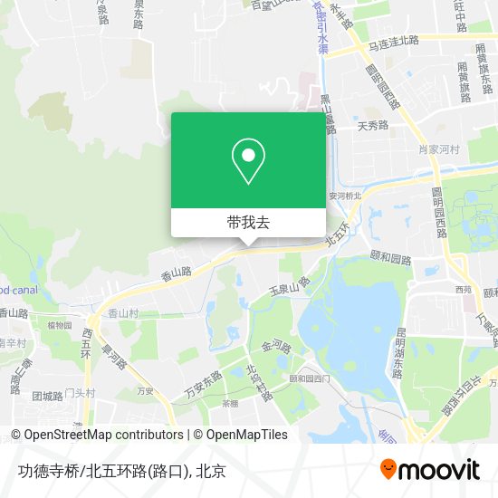 功德寺桥/北五环路(路口)地图