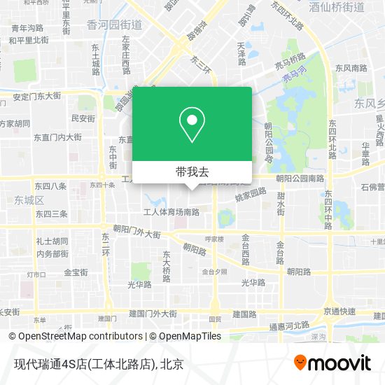 现代瑞通4S店(工体北路店)地图