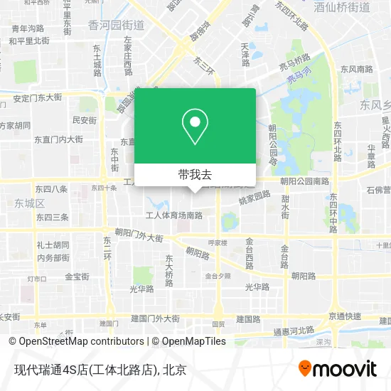 现代瑞通4S店(工体北路店)地图