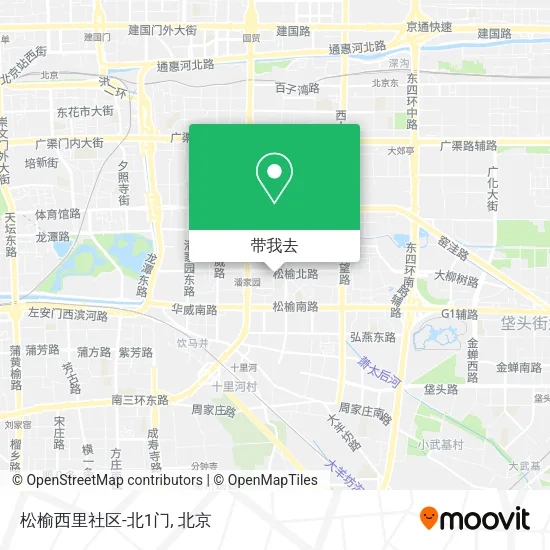 松榆西里社区-北1门地图