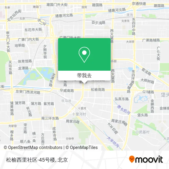 松榆西里社区-45号楼地图