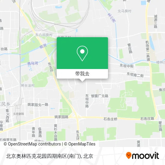 北京奥林匹克花园四期南区(南门)地图