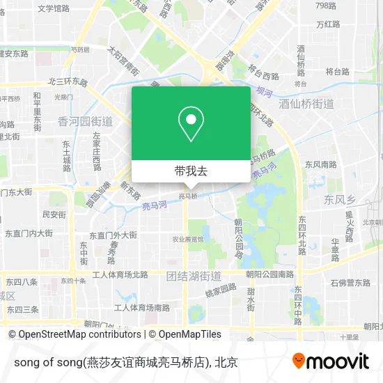 song of song(燕莎友谊商城亮马桥店)地图