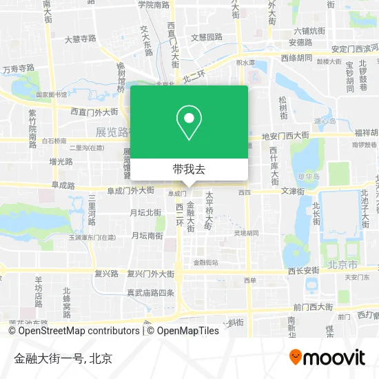 金融大街一号地图
