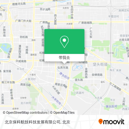 北京保科航技科技发展有限公司地图