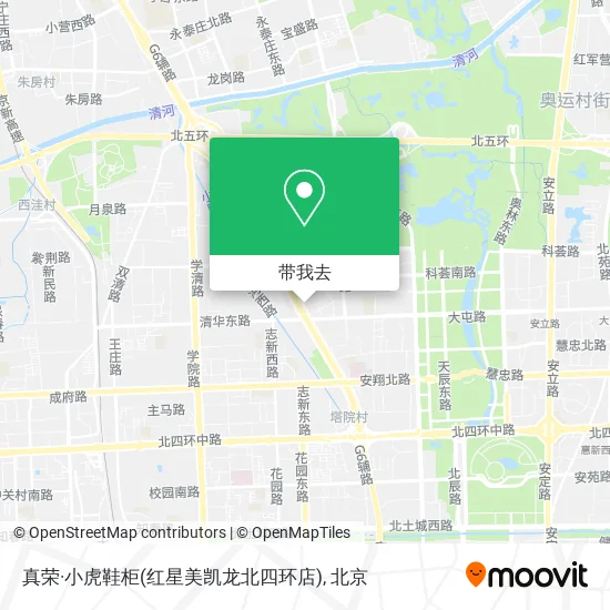真荣·小虎鞋柜(红星美凯龙北四环店)地图