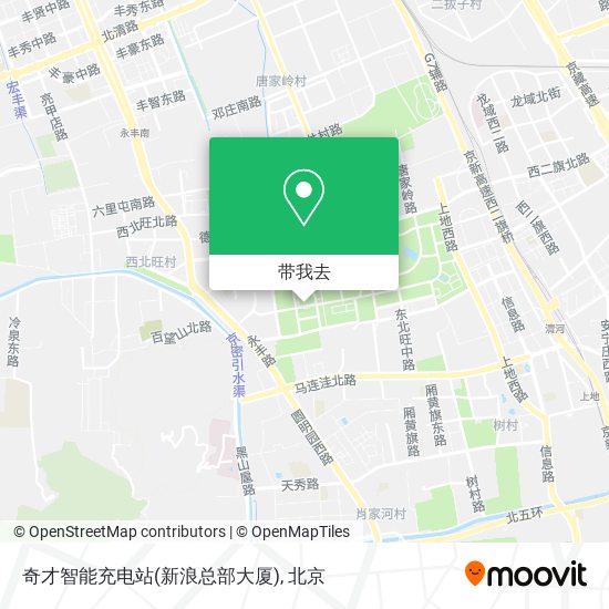 奇才智能充电站(新浪总部大厦)地图