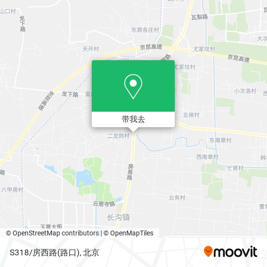 S318/房西路(路口)地图