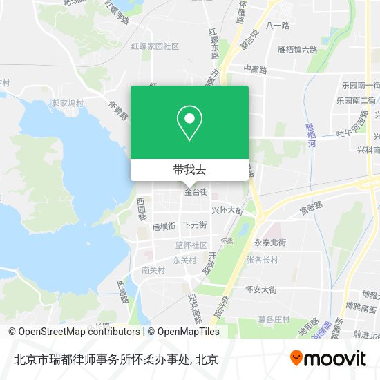 北京市瑞都律师事务所怀柔办事处地图