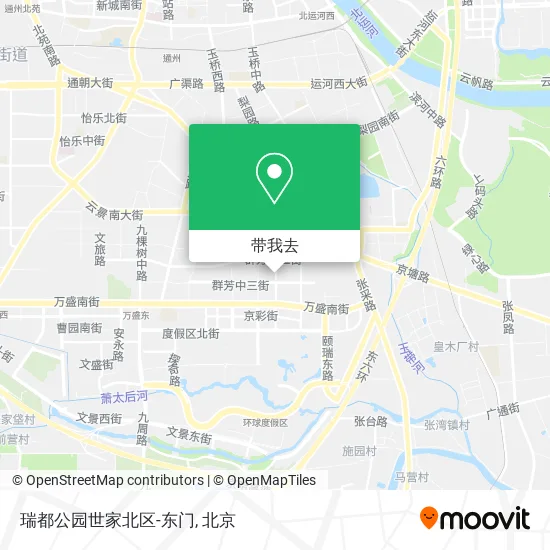 瑞都公园世家北区-东门地图