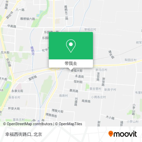 幸福西街路口地图