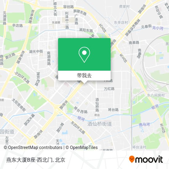 燕东大厦B座-西北门地图