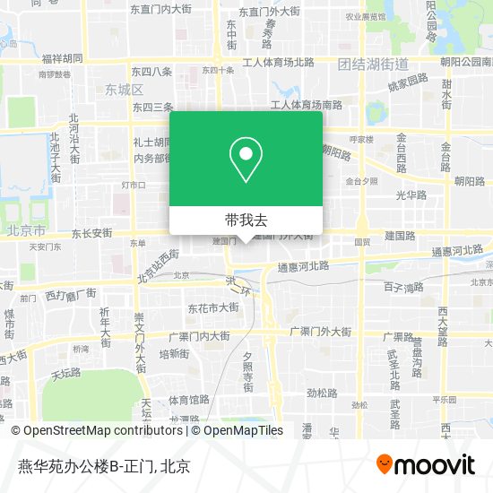燕华苑办公楼B-正门地图