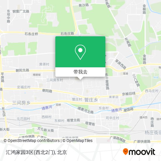 汇鸿家园3区(西北2门)地图