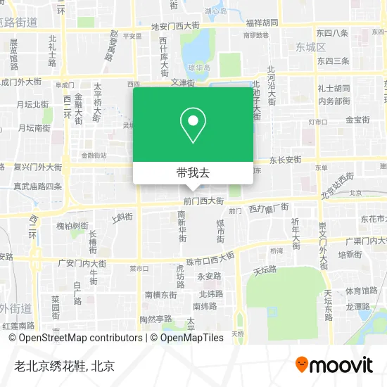老北京绣花鞋地图