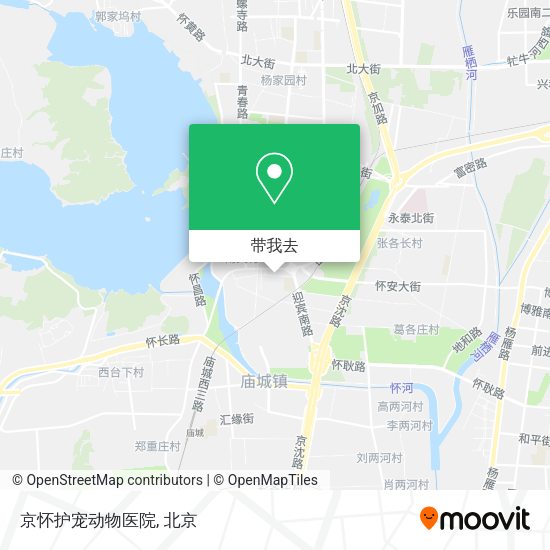 京怀护宠动物医院地图