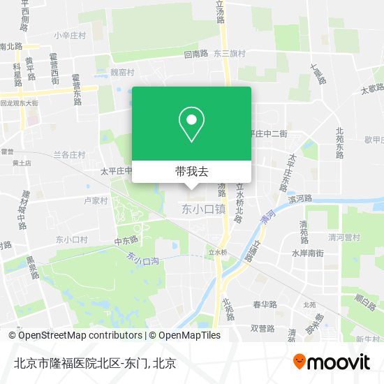 北京市隆福医院北区-东门地图